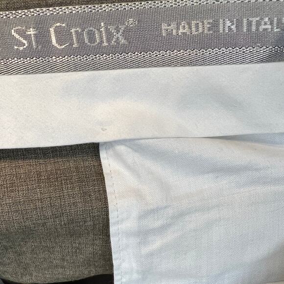Vintage St. Croix Men's Gray Wool Dress Slacks Size 36 Casual Workwear Pants - Picture 5 of 6
